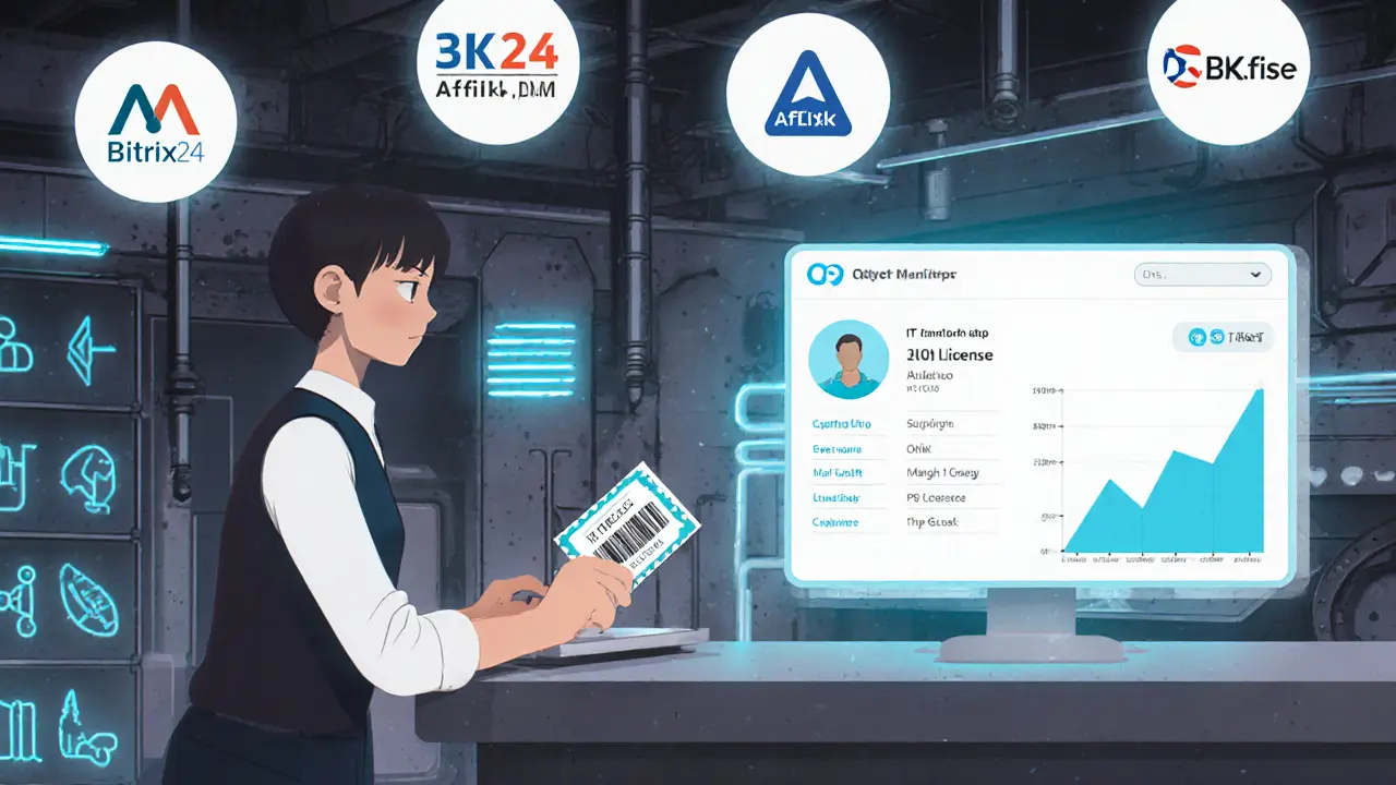 Кассир сканирует бумажный купон, появляется профиль клиента с данными о покупке.