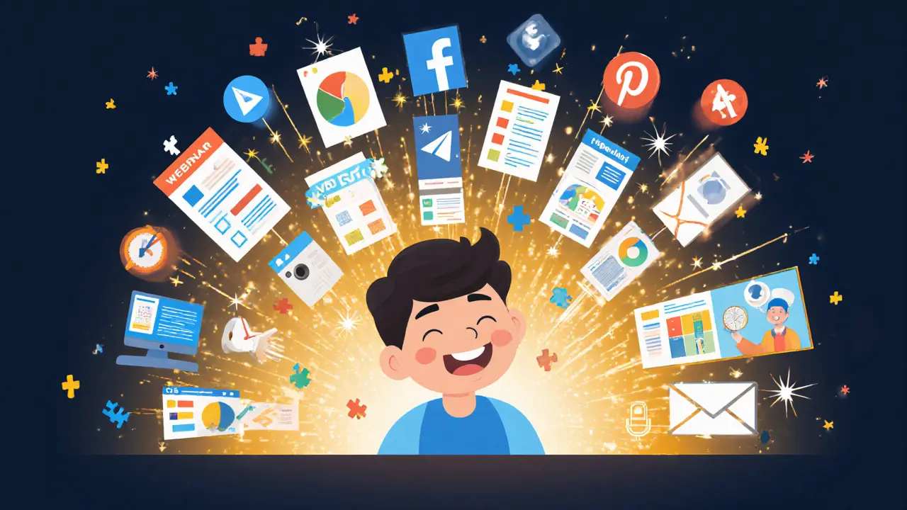 Репурпозинг контента курса в соцсетях: как превратить один вебинар в 50 постов