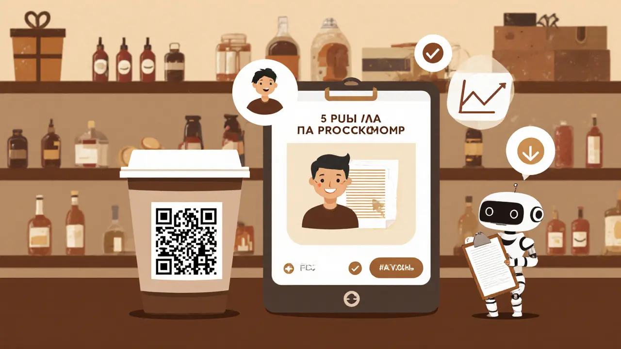 QR-код на упаковке ведет к скачиванию руководства, довольный клиент получает полезный контент.