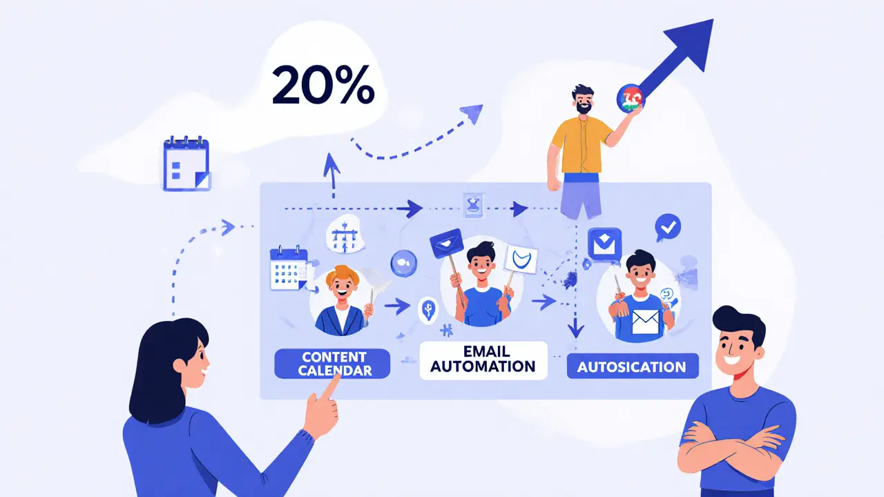 Руководитель смотрит на систему делегирования, а команда выполняет задачи с уверенностью.