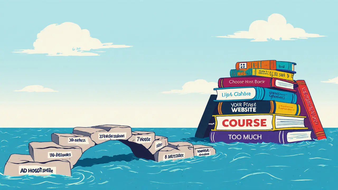 Путь из пяти шагов ведет к цели, а за ним — груда ненужных материалов.