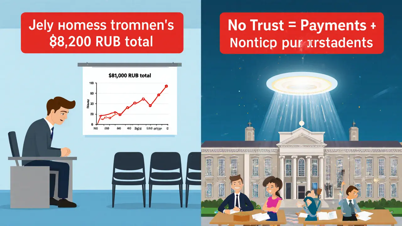 Сравнение неудачной и успешной модели оплаты по желанию в образовании.
