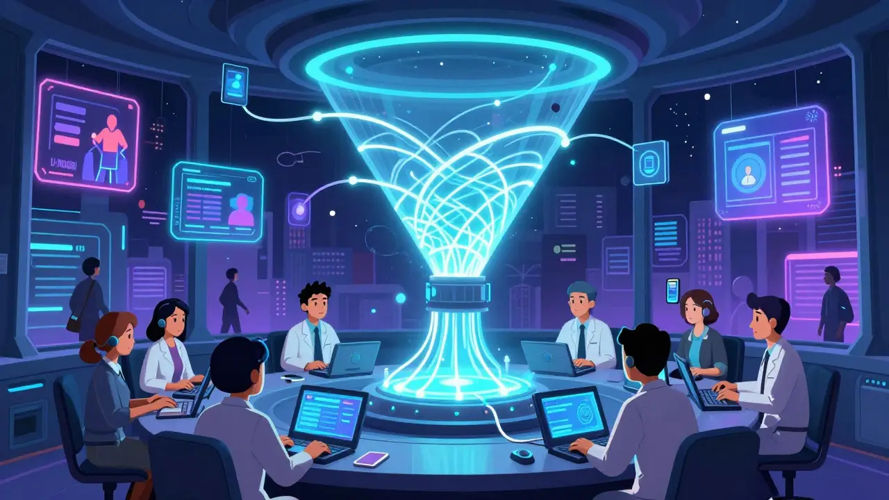 Управление мультиканальной воронкой в цифровом центре с живыми потоками взаимодействий клиентов.