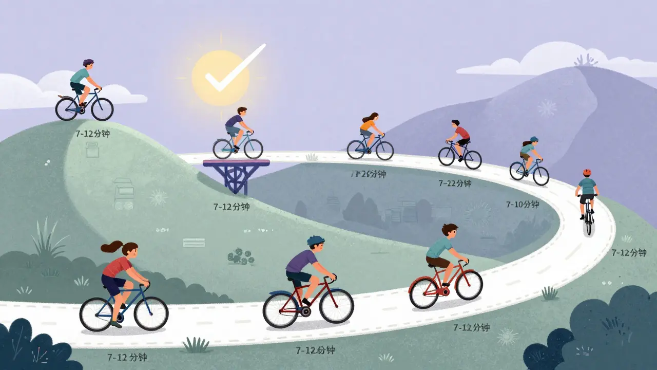 Велосипедная тропа знаний с модулями и регулируемыми передачами для учеников.