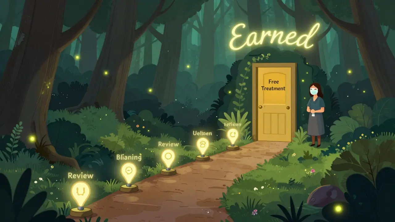 Путь к бесплатной процедуре через волшебный лес — награда за достижения, а не скидки.