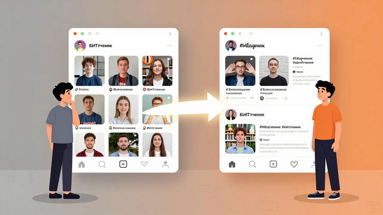 Преображение студента: от страха публиковать к появлению его контента в соцсетях школы.