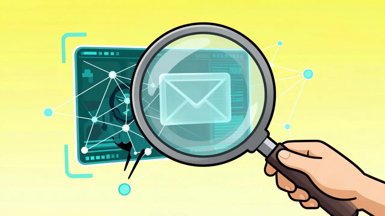 Детектив находит скрытую водяную марку на видео с помощью увеличительного стекла