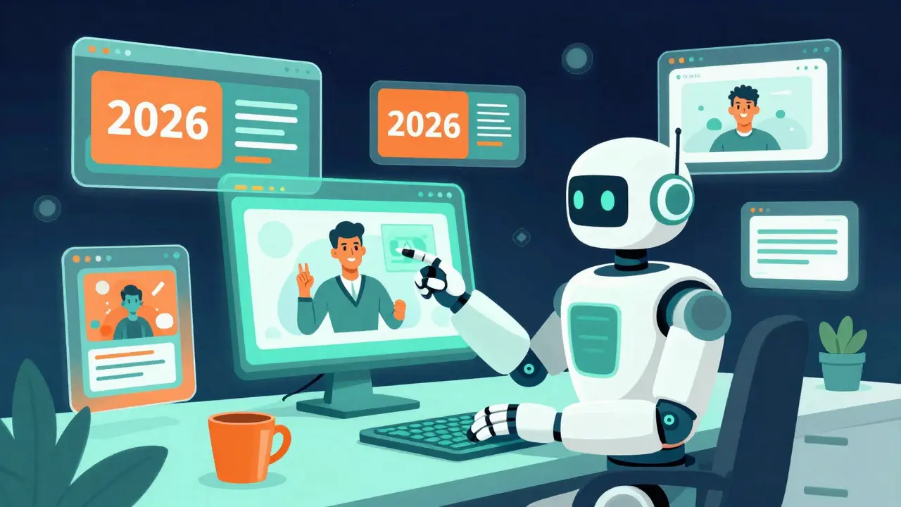 Робот-помощник создает рекламные креативы с помощью искусственного интеллекта.