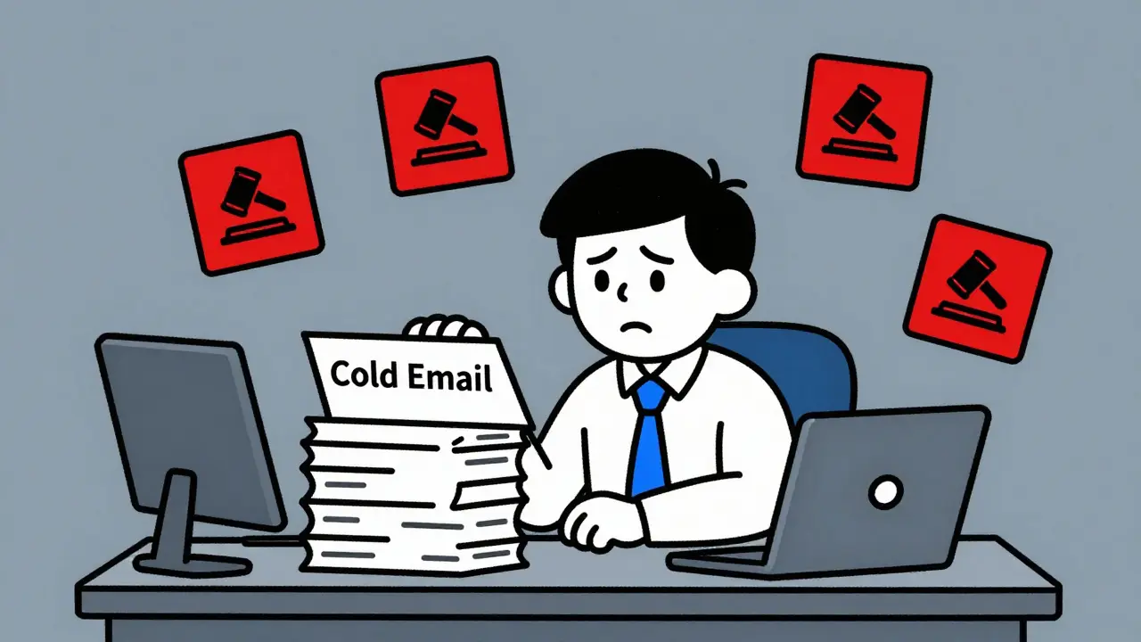 Холодные email-рассылки для B2B-обучения: как оставаться в рамках закона в России