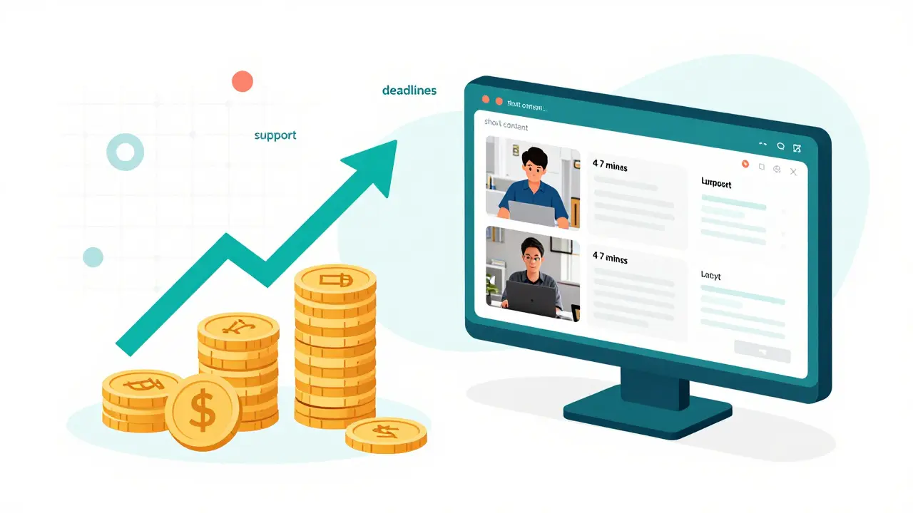 Схематичное изображение финансовых стимулов и коротких видеоуроков