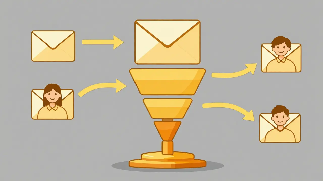 Схематичное изображение автоматической email-рассылки